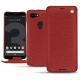 Housse cuir Google Pixel 3 XL - Tomate ( Pantone 187C ) 