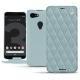 レザーケース Google Pixel 3 XL - Bleu ciel - Couture ( Nappa - Pantone 277C ) 