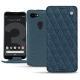 Lederschutzhülle Google Pixel 3 XL - Indigo - Couture ( Pantone 303U ) 
