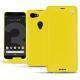 Google Pixel 3 XL leather case - Jaune fluo