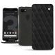 Google Pixel 3 XL leather case - Negre poudro - Couture