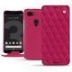 レザーケース Google Pixel 3 XL - Rose fluo - Couture