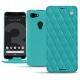 Capa em pele Google Pixel 3 XL - Bleu fluo - Couture