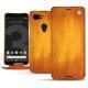 Google Pixel 3 XL leather case - Orange Patine