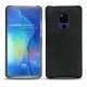 Huawei Mate 20 X leather cover - Dark vintage ( Roughtcut - Black#5256 ) 