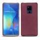 Coque cuir Huawei Mate 20 X - Prune vintage ( Pantone 512C ) 