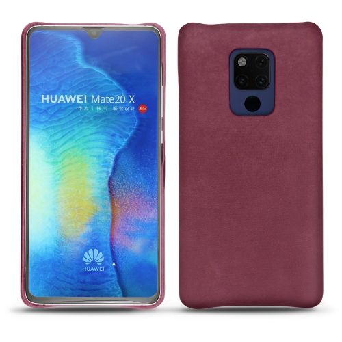 가죽 커버 Huawei Mate 20 XPrune vintage ( Pantone #612434 ) 