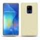 Coque cuir Huawei Mate 20 X - Ivoire ( Sleek P C12 - White ) 