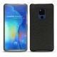 Huawei Mate 20 X leather cover - Ebène ( Sleek P C12 - Black ) 