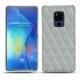 Funda de piel Huawei Mate 20 X - Gris - Couture ( Nappa - Pantone W428C ) 