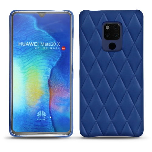 가죽 커버 Huawei Mate 20 XBleu océan - Couture ( Nappa - Pantone #15458a) 