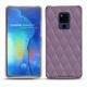 Lederschutzhülle Huawei Mate 20 X - Lilas - Couture ( Nappa - Pantone 2645U ) 