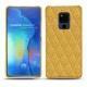 Huawei Mate 20 X leather cover - Mimosa - Couture ( Pantone 141C ) 