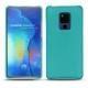 Coque cuir Huawei Mate 20 X - Bleu fluo