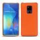Coque cuir Huawei Mate 20 X - Orange fluo