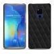 Coque cuir Huawei Mate 20 X - Negre poudro - Couture