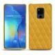 Coque cuir Huawei Mate 20 X - Jaune soulèu - Couture