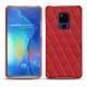 가죽 커버 Huawei Mate 20 X - Rouge troupelenc - Couture