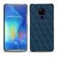 Coque cuir Huawei Mate 20 X - Blu mediterran - Couture