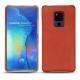 Huawei Mate 20 X leather cover - Arange clouquié