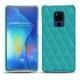 Capa em pele Huawei Mate 20 X - Bleu fluo - Couture