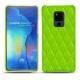 Huawei Mate 20 X leather cover - Vert fluo - Couture