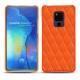 Huawei Mate 20 X leather cover - Orange fluo - Couture