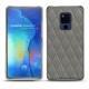 가죽 커버 Huawei Mate 20 X - Acier vintage - Couture