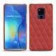 Coque cuir Huawei Mate 20 X - Cerise vintage - Couture