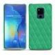 Huawei Mate 20 X leather cover - Menthe vintage - Couture