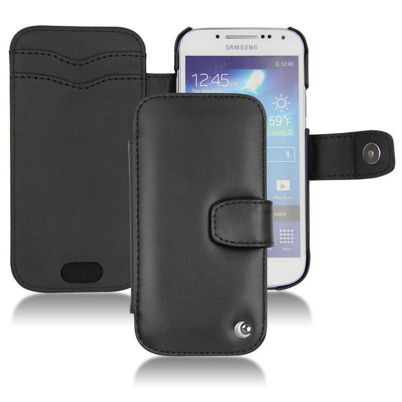 Capa em pele Samsung GT-i9190 Galaxy S4 mini - Noir ( Nappa - Black ) 