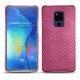Huawei Mate 20 X leather cover - Serpent ciclamino