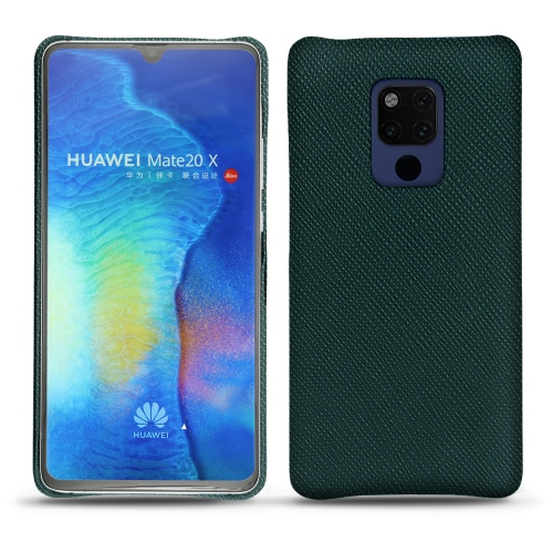 Funda de piel Huawei Mate 20 XVert séduisant ( Pantone #1d3c34 ) 