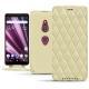 Capa em pele Sony Xperia XZ3 - Beige - Couture ( Nappa - Pantone 7502C ) 