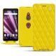 Sony Xperia XZ3 leather case - Jaune fluo - Couture