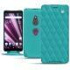 Capa em pele Sony Xperia XZ3 - Bleu fluo - Couture