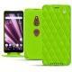 Custodia in pelle Sony Xperia XZ3 - Vert fluo - Couture