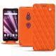 Capa em pele Sony Xperia XZ3 - Orange fluo - Couture