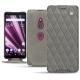Custodia in pelle Sony Xperia XZ3 - Acier vintage - Couture