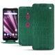 Custodia in pelle Sony Xperia XZ3 - Crocodile pino
