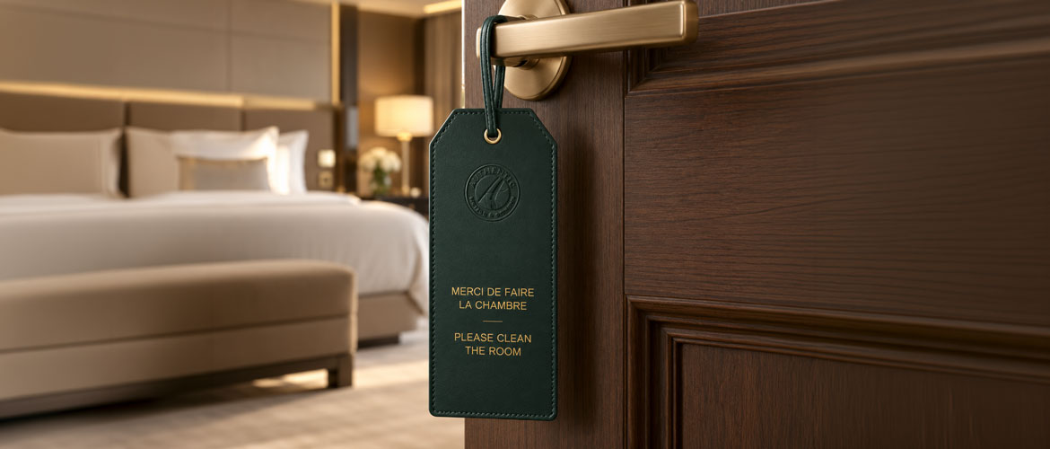 Door handle sign