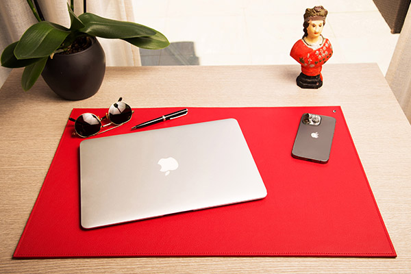 Leather desk pad - Large 60 x 40 cm