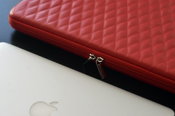 Leather sleeve for 8' laptop