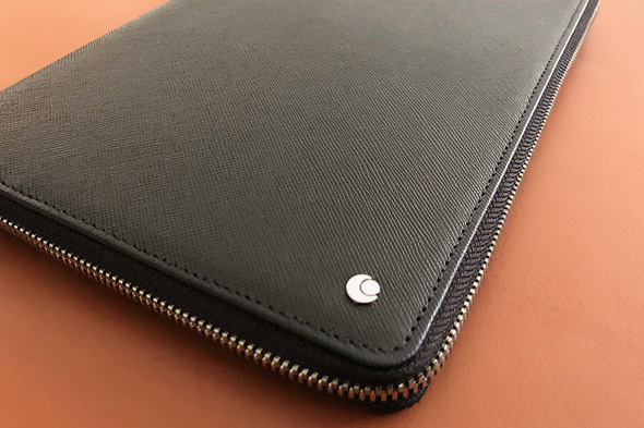 Zipped travel-document holder