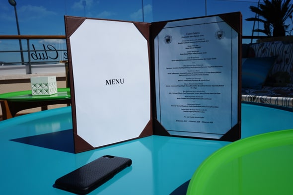 Restaurant-Menü