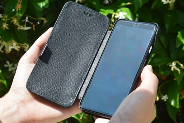 Custodia in pelle Google Pixel 4