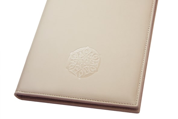 Restaurant menu cover with screwpost binding - A5