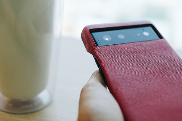 Custodia in pelle Google Pixel 6